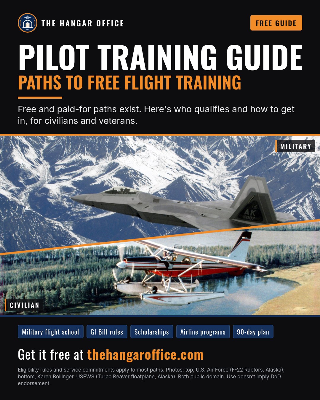 Cover of the free Pilot Training Guide: Paths to Free Flight Training