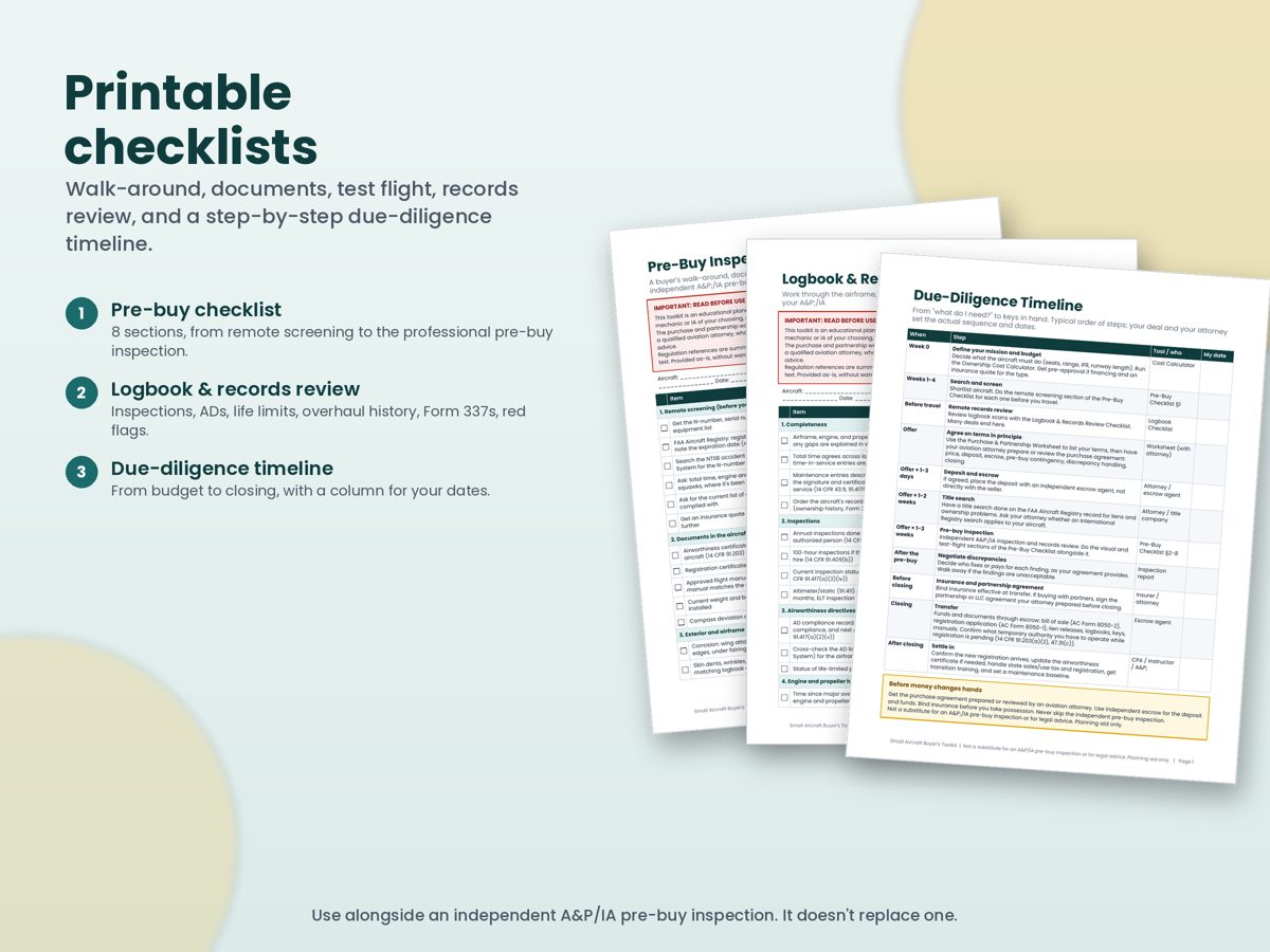 Small Aircraft Buyer's Toolkit preview 3