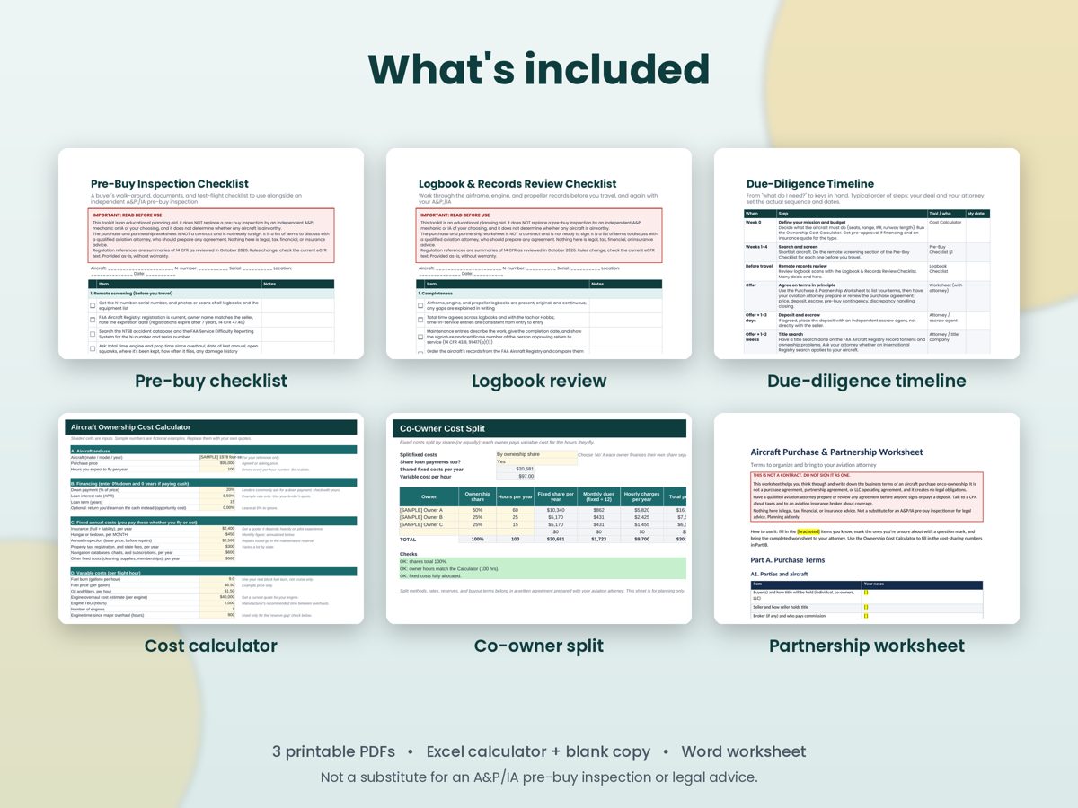 Small Aircraft Buyer's Toolkit preview 5