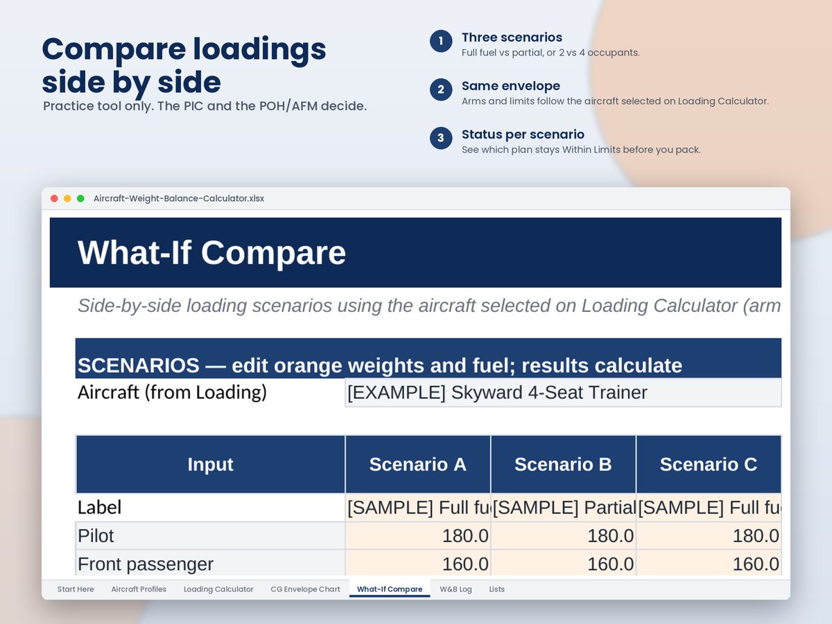 Aircraft Weight & Balance Calculator preview 4