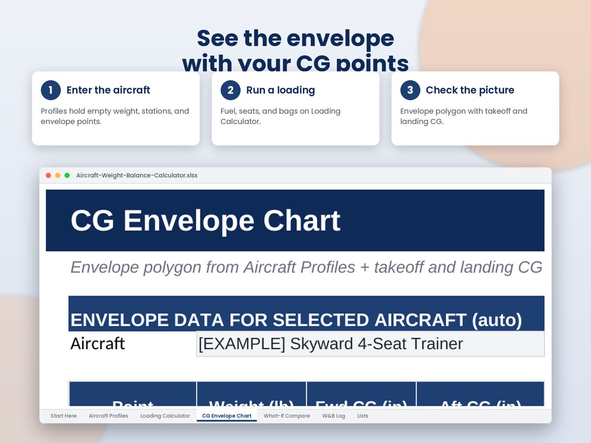 Aircraft Weight & Balance Calculator preview 5