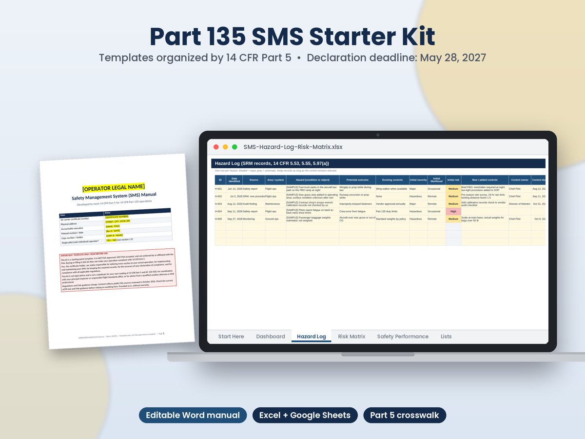 Part 135 SMS Starter Kit preview