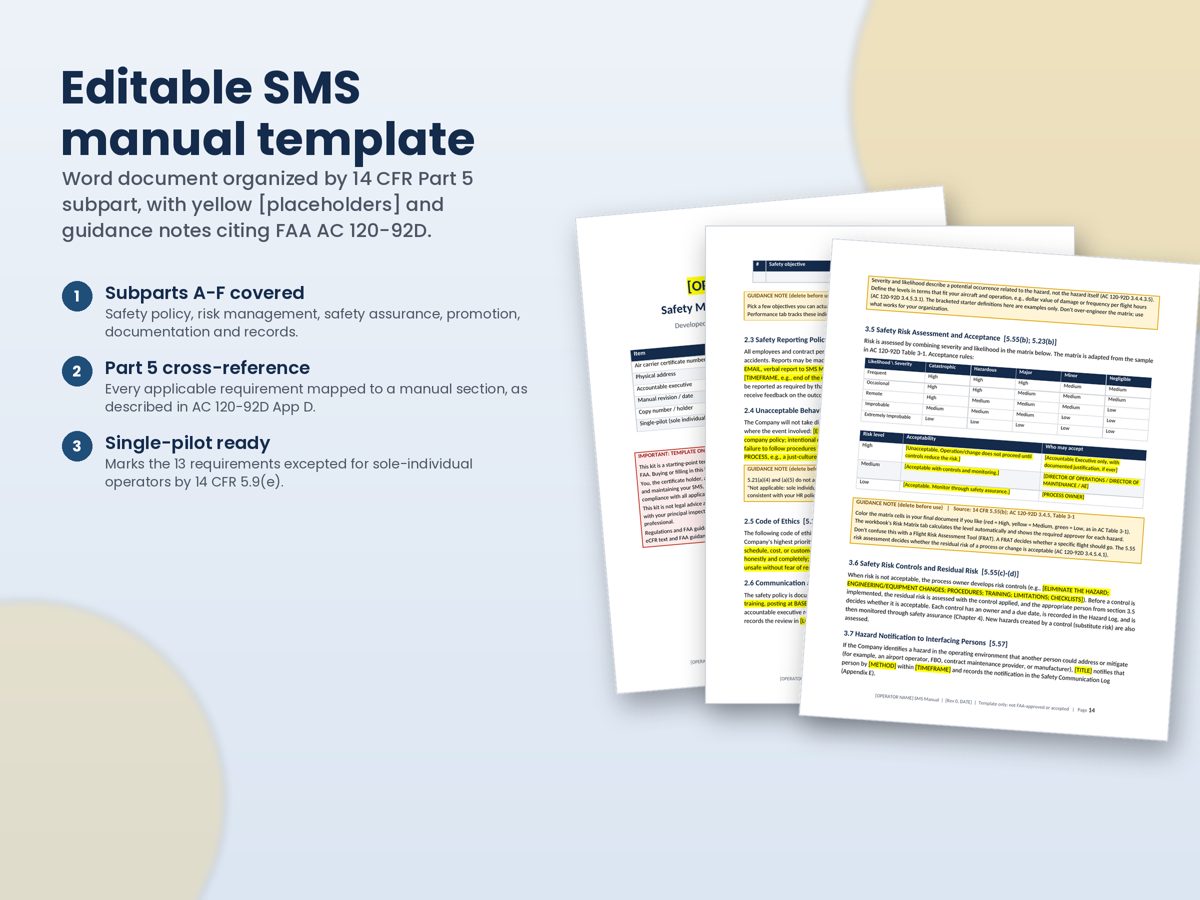 Part 135 SMS Starter Kit preview 2