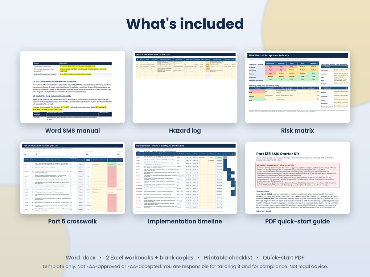 Part 135 SMS Starter Kit preview 5