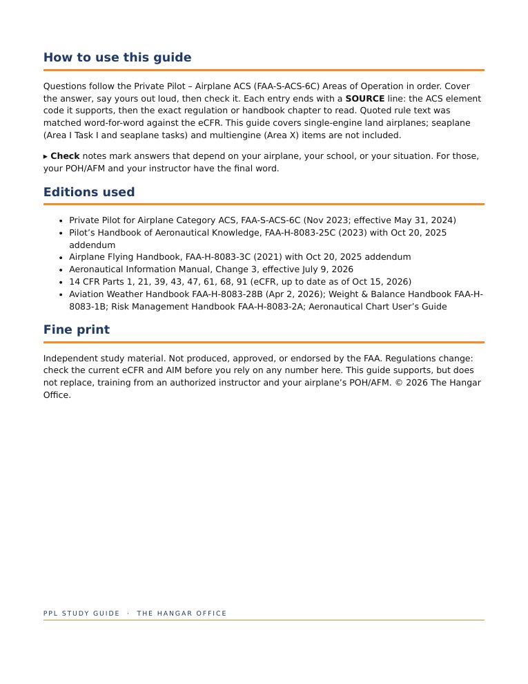 PPL Study Guide preview 2